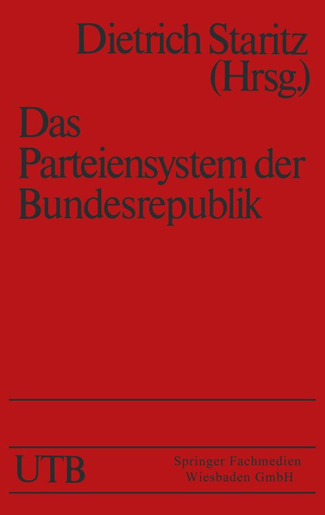 Produktbild: Das Parteiensystem der Bundesrepublik