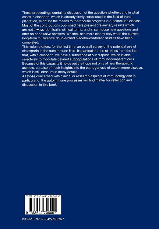 Produktbild: Ciclosporin in Autoimmune Diseases