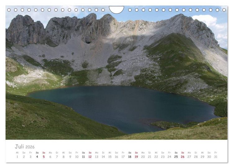 Produktbild: Traumlandschaften Spaniens - Pyren&auml;en 2026 (Wandkalender 2026 DIN A4 quer), CALVENDO Monatskalender