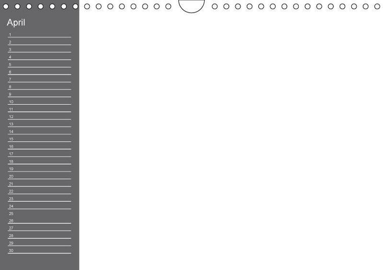 Produktbild: Bastelkalender mit Planerfunktion / F&uuml;r Schwarz - Wei&szlig; - Seher (Wandkalender immerw&auml;hrend DIN A4 quer)