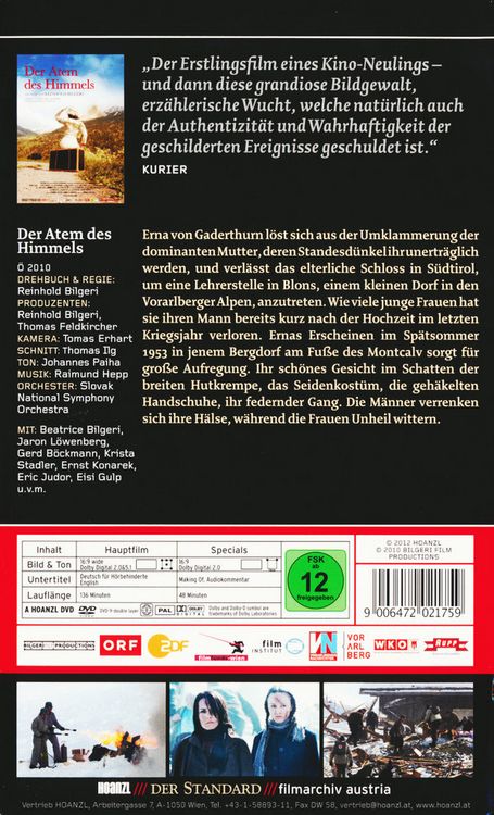 Produktbild: Der Atem des Himmels - Edition der Standard