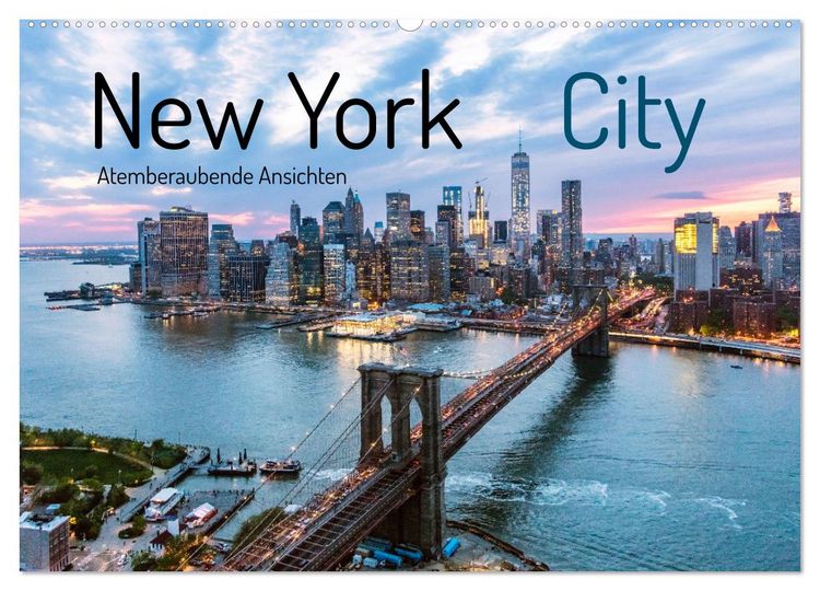 Produktbild: New York City - Atemberaubende Ansichten (Wandkalender 2026 DIN A2 quer), CALVENDO Monatskalender