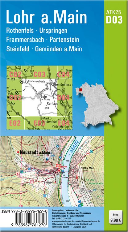 Produktbild: ATK25-D03 Lohr a.Main (Amtliche Topographische Karte 1:25000)