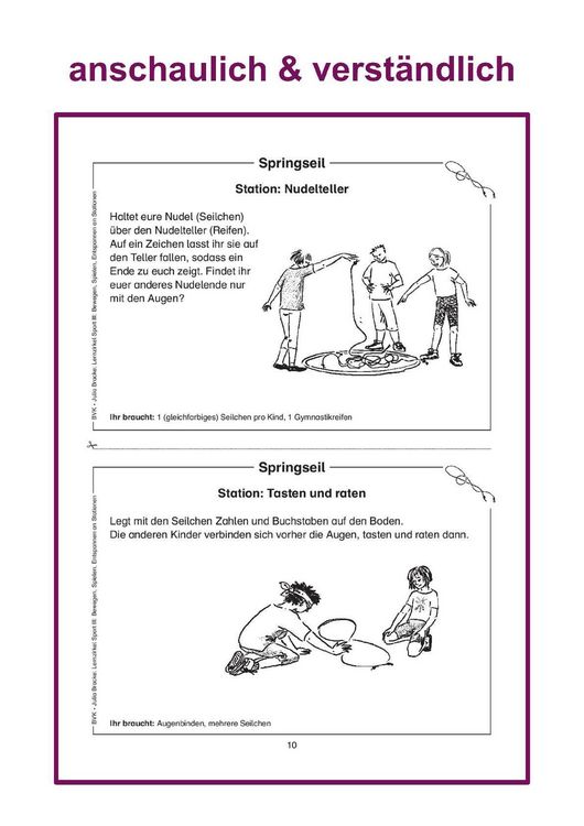 Produktbild: Lernzirkel Sport III: Bewegen, Spielen, Entspannen an Stationen
