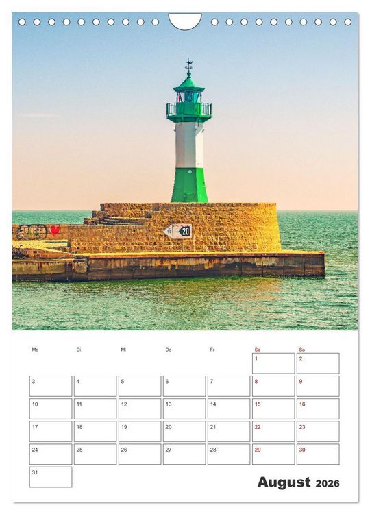 Produktbild: R&uuml;gen - Terminplaner (Wandkalender 2026 DIN A4 hoch), CALVENDO Monatskalender