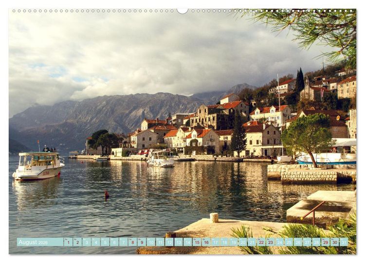 Produktbild: Perast in Montenegro - Romantisches St&auml;dtchen in faszinierender Landschaft (Wandkalender 2026 DIN A2 quer), CALVENDO Monatskalender