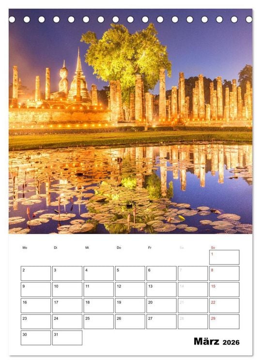 Produktbild: THAILAND - Mein Urlaubsplaner (Tischkalender 2026 DIN A5 hoch), CALVENDO Monatskalender