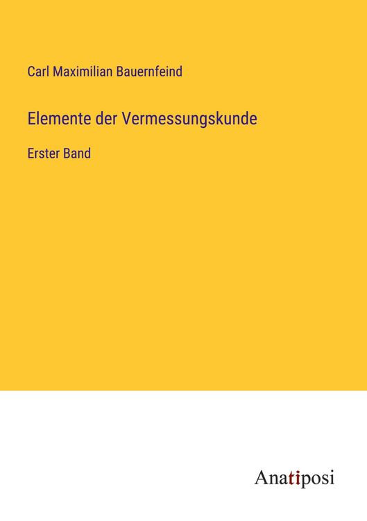 Produktbild: Elemente der Vermessungskunde