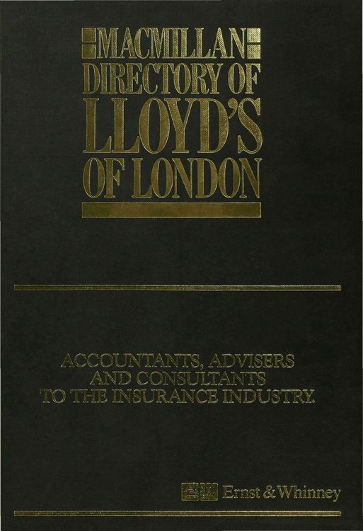 Produktbild: Macmillan Directory of Lloyd&rsquo;s of London