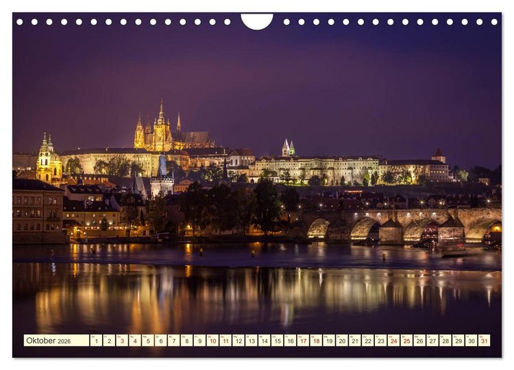 Produktbild: Die sch&ouml;ne Stadt Prag (Wandkalender 2026 DIN A4 quer), CALVENDO Monatskalender