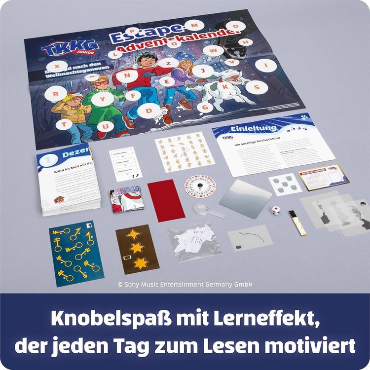 Produktbild: FRANZIS 67240 - TKKG Junior Escape-Adventskalender
