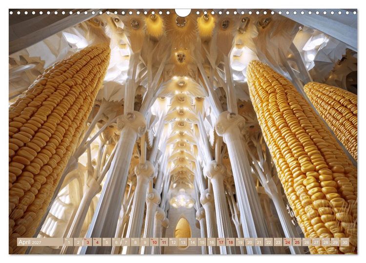 Produktbild: Vegitecture. Fotorealistische Visionen architektonischer Details (Wandkalender 2027 DIN A3 quer), CALVENDO Monatskalender