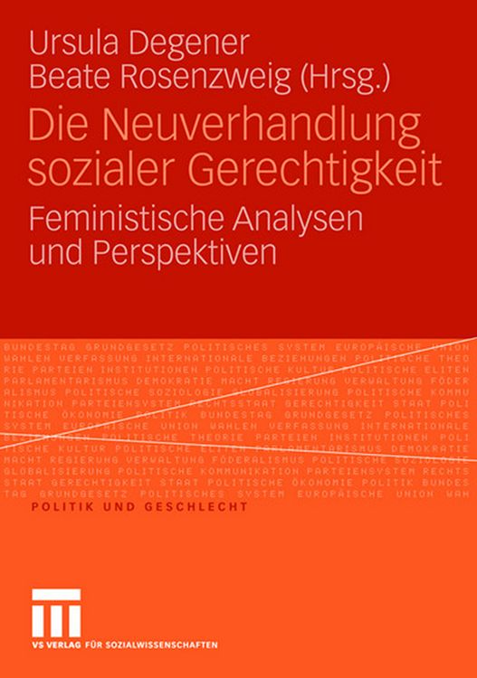 Produktbild: Die Neuverhandlung sozialer Gerechtigkeit