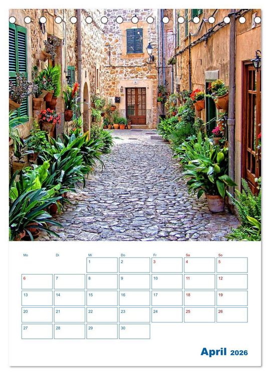 Produktbild: S&oacute;ller auf Mallorca &ndash; Terminplaner (Tischkalender 2026 DIN A5 hoch), CALVENDO Monatskalender