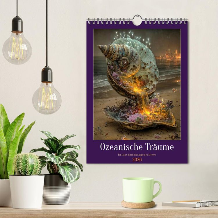 Produktbild: Ozeanische Tr&auml;ume - Ein Jahr durch das Auge des Meeres (Wandkalender 2026 DIN A4 hoch), CALVENDO Monatskalender