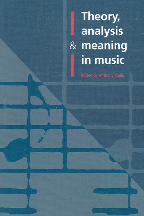 Produktbild: Theory, Analysis and Meaning in Music