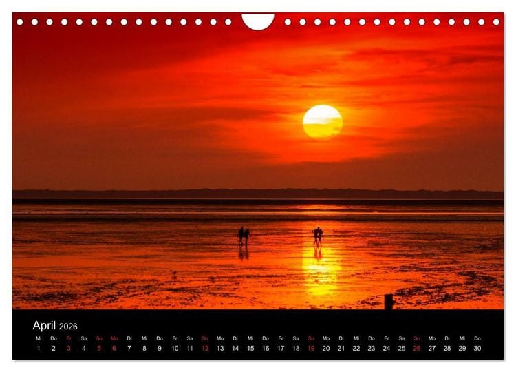 Produktbild: Im Norden - An der Nordsee in Deutschland (Wandkalender 2026 DIN A4 quer), CALVENDO Monatskalender