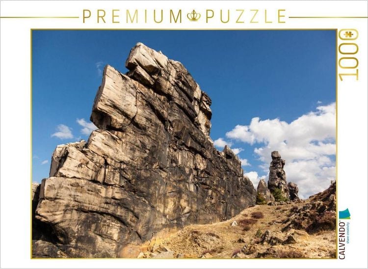 Produktbild: CALVENDO Puzzle Ein Motiv aus dem Kalender Der Harz, Naturschutzgebiet Teufelsmauer | 1000 Teile Lege-Gr&ouml;&szlig;e 64x48cm Foto-Puzzle f&uuml;r gl&uuml;ckliche Stunden