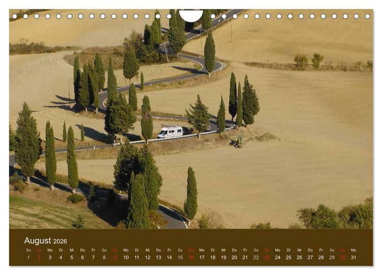 Produktbild: Wohnmobil-Reisen (Wandkalender 2026 DIN A4 quer), CALVENDO Monatskalender