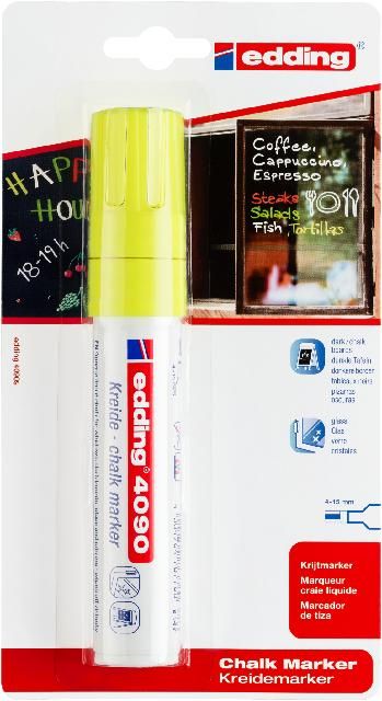 Produktbild: edding Kreidemarker 4090 neongelb 4-15mm