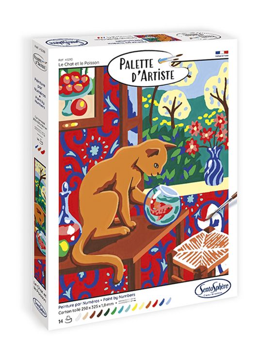 Produktbild: SENTOSPH&Egrave;RE - Malen nach Zahlen Katze und Fisch