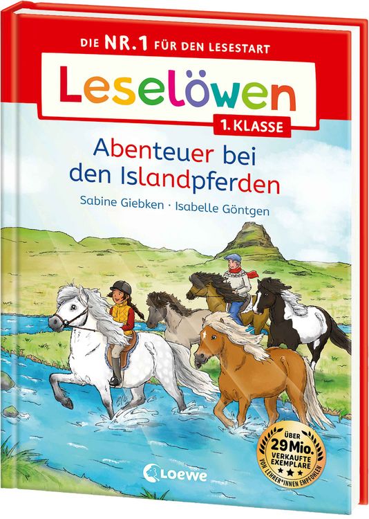 Produktbild: Leselöwen 1. Klasse - Abenteuer bei den Islandpferden