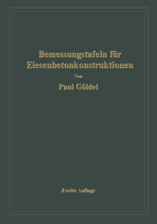 Produktbild: Bemessungstafeln f&uuml;r Eisenbetonkonstruktionen