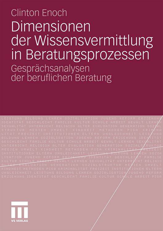 Produktbild: Dimensionen der Wissensvermittlung in Beratungsprozessen