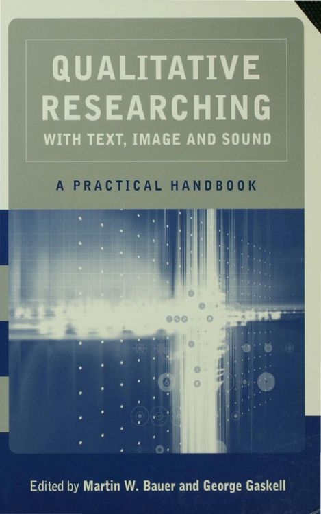 Produktbild: Qualitative Researching with Text, Image and Sound