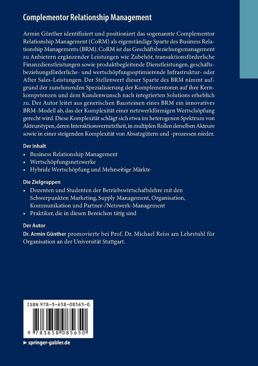 Produktbild: Complementor Relationship Management