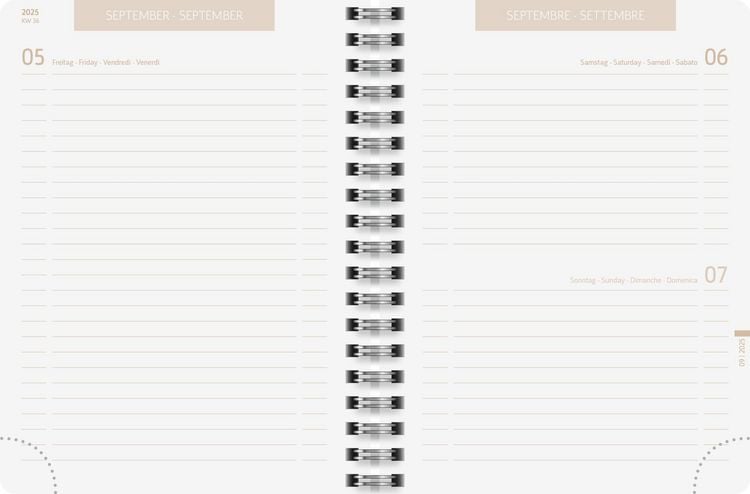 Produktbild: BRUNNEN Schülerkalender (2025/2026) "Naturality", 1 Seite = 1 Tag, A6, 352 Seiten, Textil-Einband