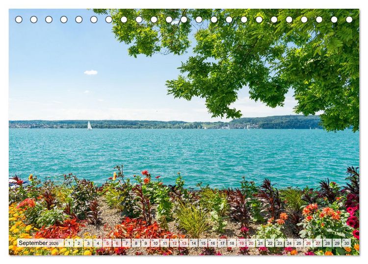 Produktbild: Traumhafter Bodensee (Tischkalender 2026 DIN A5 quer), CALVENDO Monatskalender
