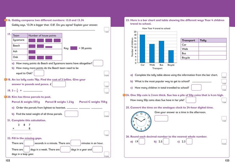 Produktbild: Year 4 Maths and English KS2 Targeted Study & Practice Book
