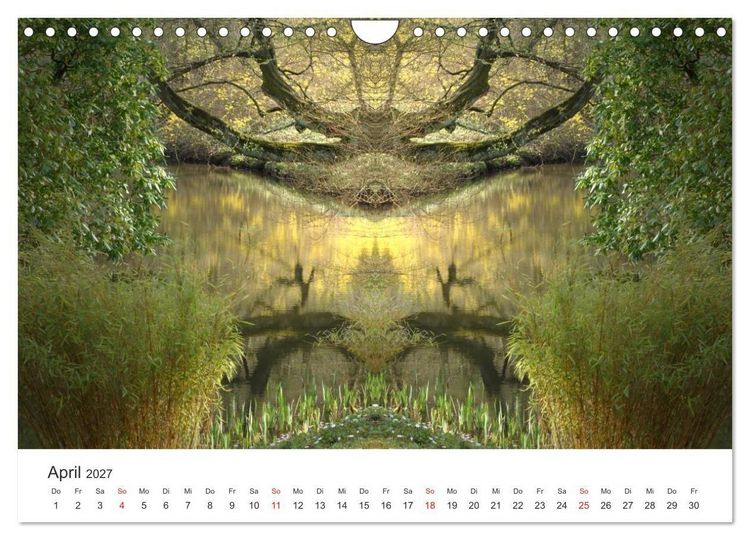 Produktbild: Spiegelwelten - Natur anders sehen (Wandkalender 2027 DIN A4 quer), CALVENDO Monatskalender