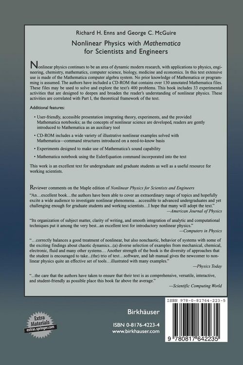 Produktbild: Nonlinear Physics with Mathematica for Scientists and Engineers