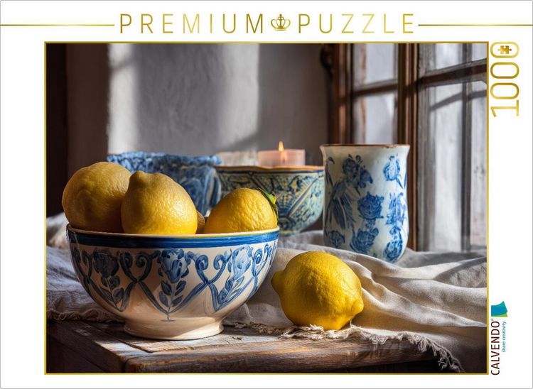 Produktbild: CALVENDO Puzzle Im Novembergrau trifft Gelb auf Blau | 1000 Teile Lege-Gr&ouml;&szlig;e 64x48cm Foto-Puzzle f&uuml;r gl&uuml;ckliche Stunden