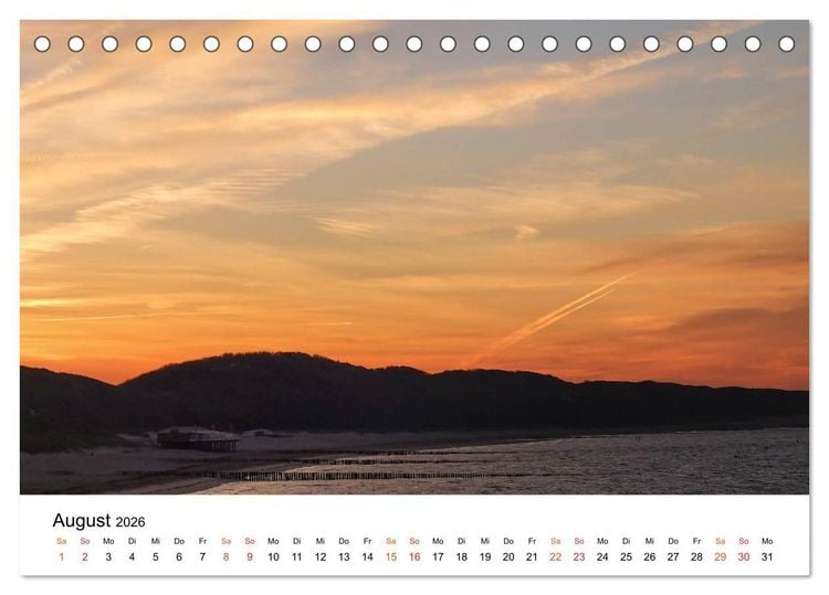 Produktbild: Wieder an der Nordsee (Tischkalender 2026 DIN A5 quer), CALVENDO Monatskalender