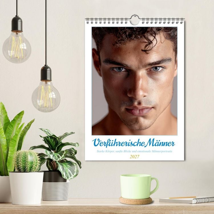 Produktbild: Verf&uuml;hrerische M&auml;nner (Wandkalender 2027 DIN A4 hoch), CALVENDO Monatskalender