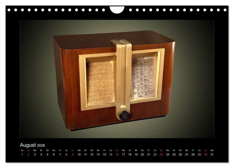 Produktbild: Dampfradios - Antike Radios mit Patina (Wandkalender 2026 DIN A4 quer), CALVENDO Monatskalender