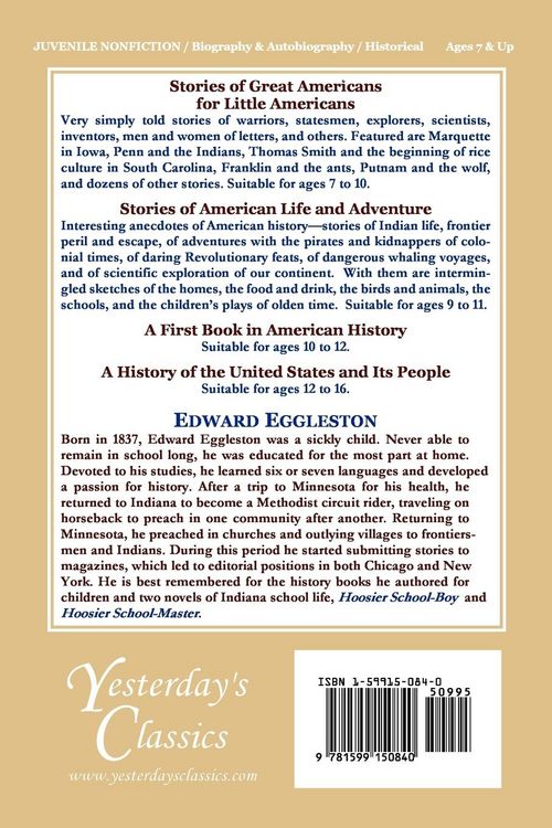 Produktbild: Stories of Great Americans for Little Americans (Yesterday's Classics)