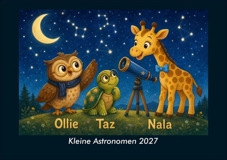 Produktbild: Kleine Astronomen 2027 Fotokalender DIN A4