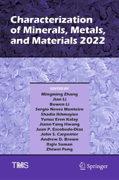 Produktbild: Characterization of Minerals, Metals, and Materials 2022