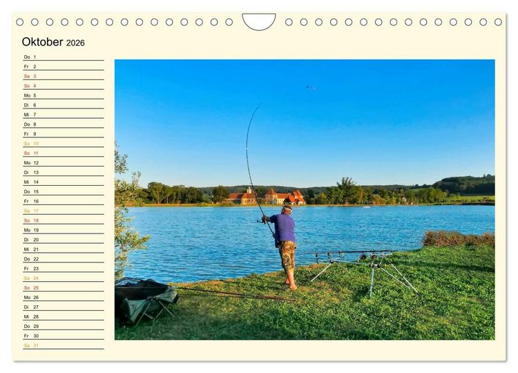 Produktbild: Angeln - meine Leidenschaft (Wandkalender 2026 DIN A4 quer), CALVENDO Monatskalender
