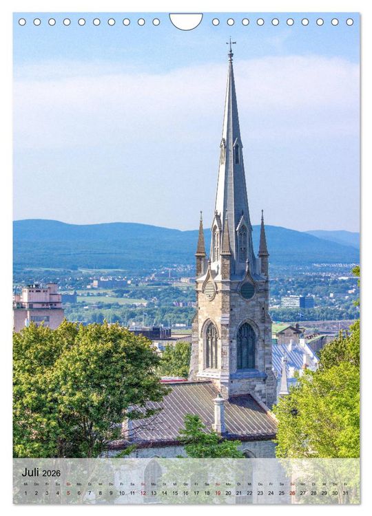 Produktbild: Kanada Quebec - Historisches Quebec (Wandkalender 2026 DIN A4 hoch), CALVENDO Monatskalender