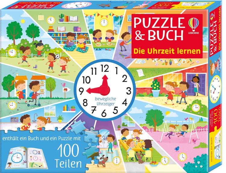 Bild vom Artikel Puzzle & Buch: Die Uhrzeit lernen vom Autor 