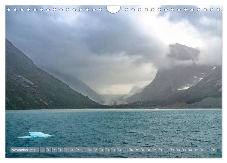 Produktbild: Gr&ouml;nland - Felsen, Eis und bunte H&auml;user (Wandkalender 2026 DIN A4 quer), CALVENDO Monatskalender