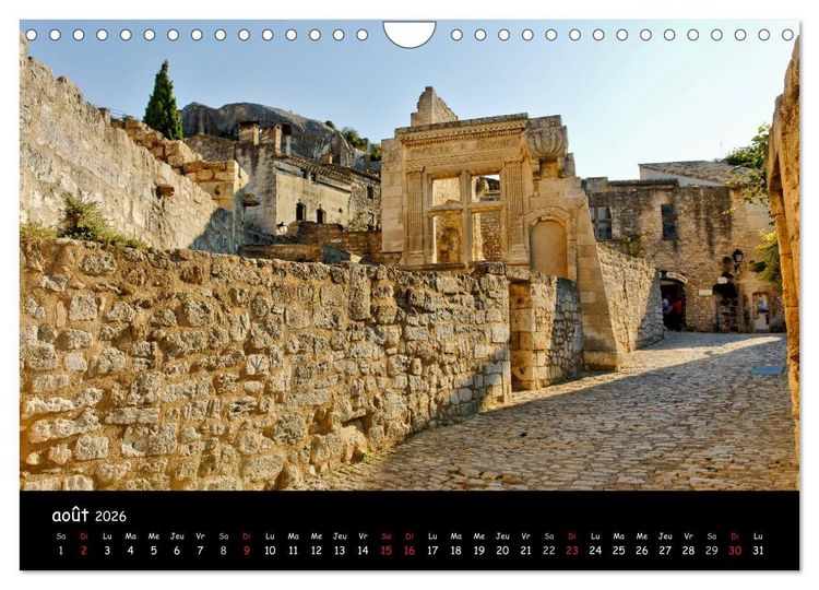 Produktbild: Les Baux de Provence Un des plus beaux villages de France (Calendrier mural 2026 DIN A4 vertical), CALVENDO calendrier mensuel