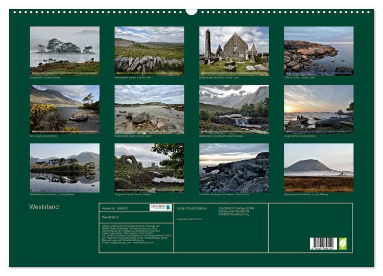 Produktbild: Westirland (Wandkalender 2026 DIN A2 quer), CALVENDO Monatskalender
