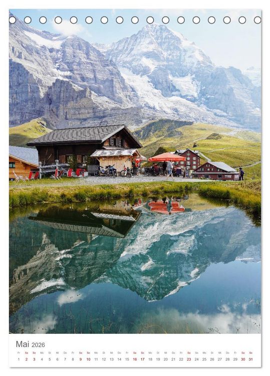 Produktbild: Schweiz (Tischkalender 2026 DIN A5 hoch), CALVENDO Monatskalender