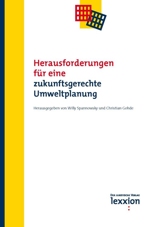 Produktbild: Herausforderungen f&uuml;r eine zukunftsgerechte Umweltplanung